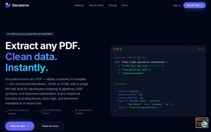 Screenshot of Docunerve