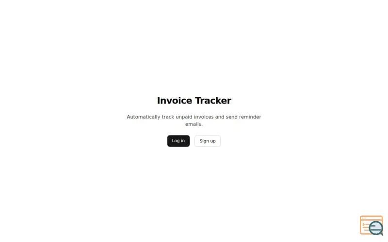 Screenshot of Invoice Tracker