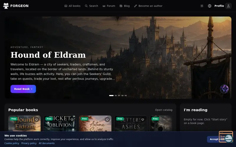 Screenshot of Forgeon