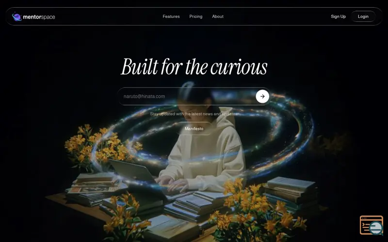 Screenshot of MentorSpace, a launch using Webflow