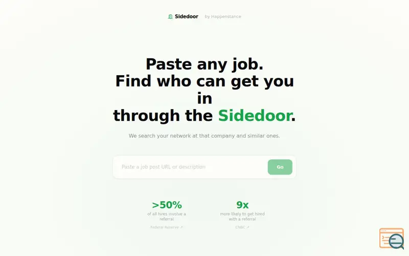 Screenshot of Sidedoor