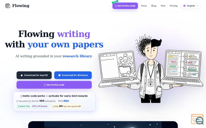 Screenshot of Flowing