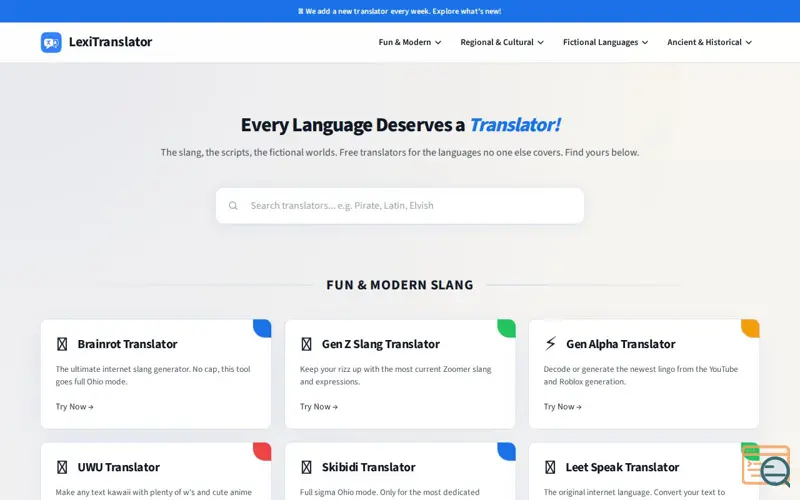 Screenshot of LexiTranslator