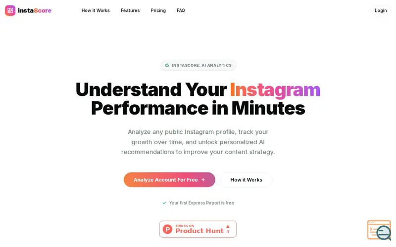 Screenshot of InstaScore