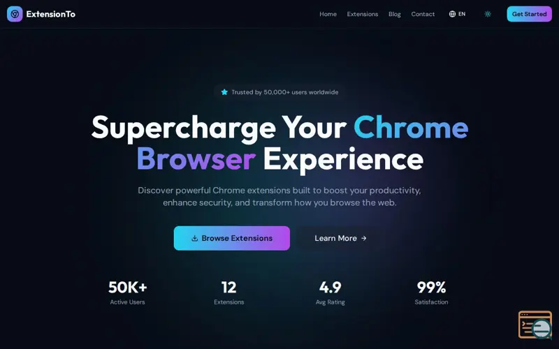 Screenshot of ExtensionTo