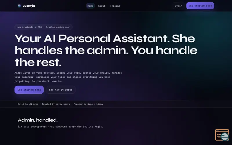 Screenshot of Aegis