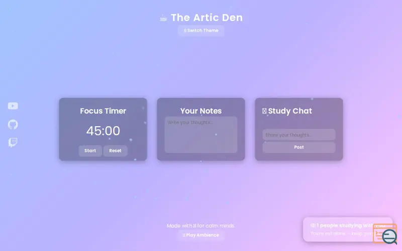 Screenshot of The Artic Den