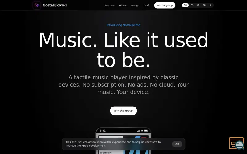 Screenshot of NostalgicPod