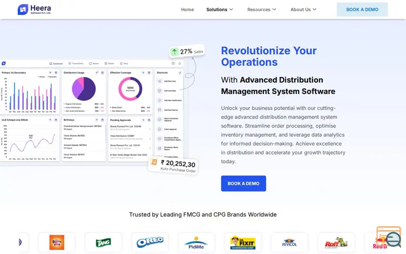 Screenshot of Advanced Distribution Management System