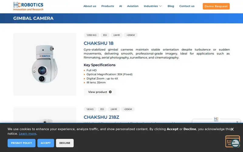 Screenshot of Smart gimbal camera
