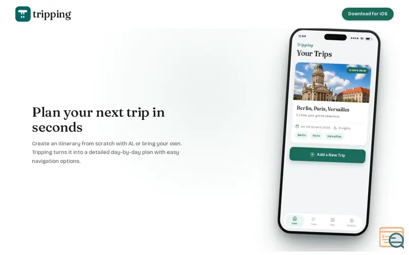 Screenshot of Tripping