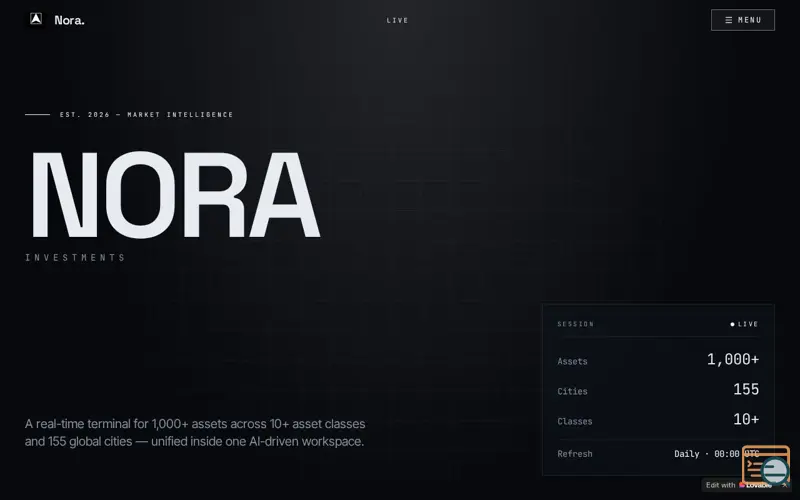 Screenshot of Nora Investments AI