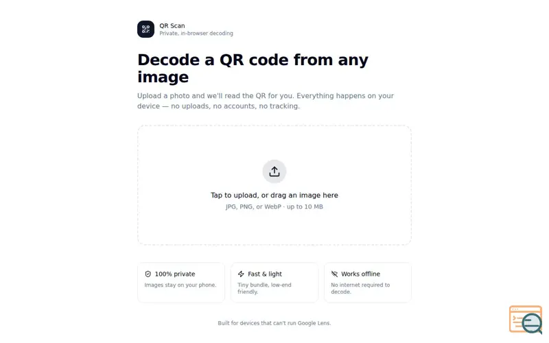Screenshot of SeeQR | Scan QR Codes from Device Media