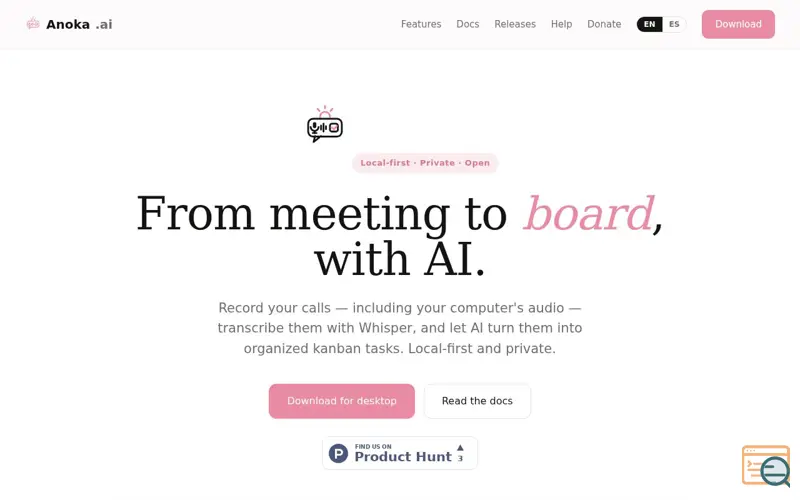 Screenshot of Anoka.ai