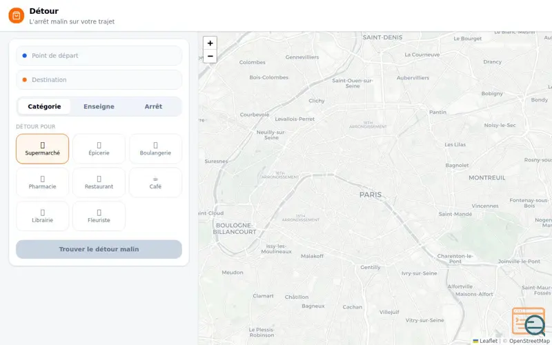 Screenshot of Détour