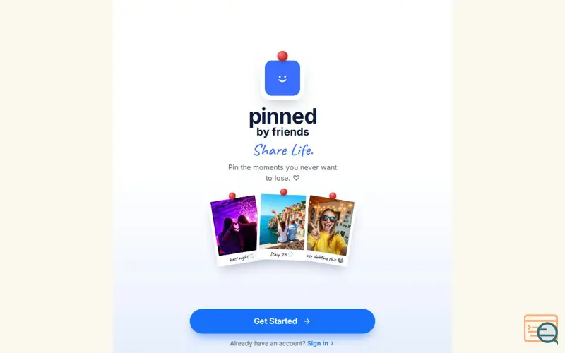 Screenshot of Pinned by Friends — Share Life.
