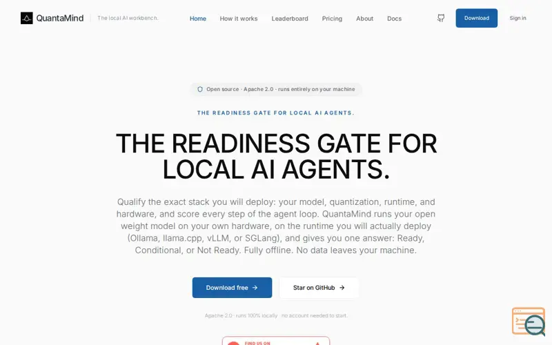 Screenshot of QuantaMind