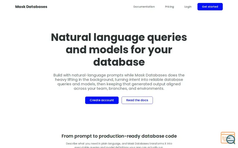 Screenshot of Mask Databases