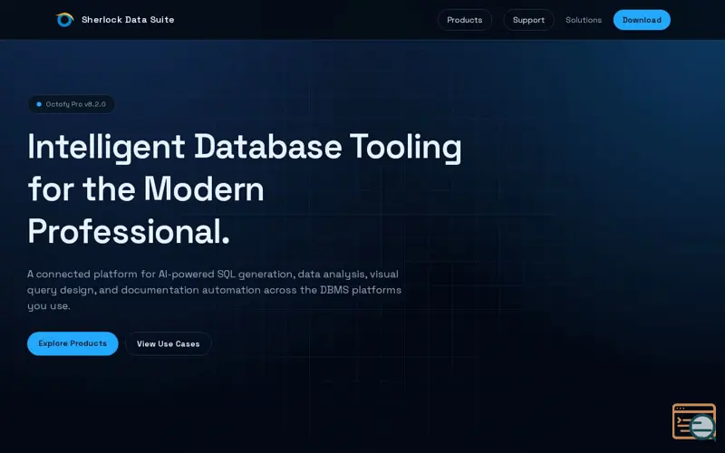 Screenshot of Sherlock Data Suite