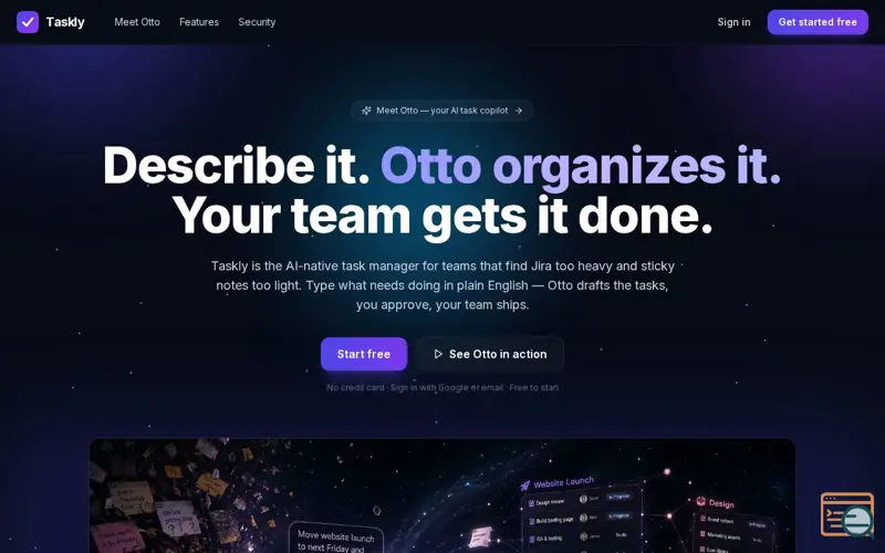 Screenshot of AI Task Manager