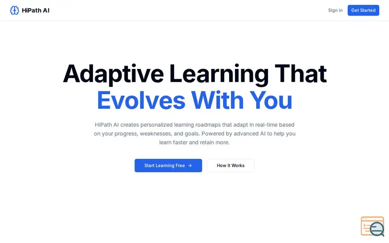 Screenshot of HiPath AI — Your Personal Learning Navigator
