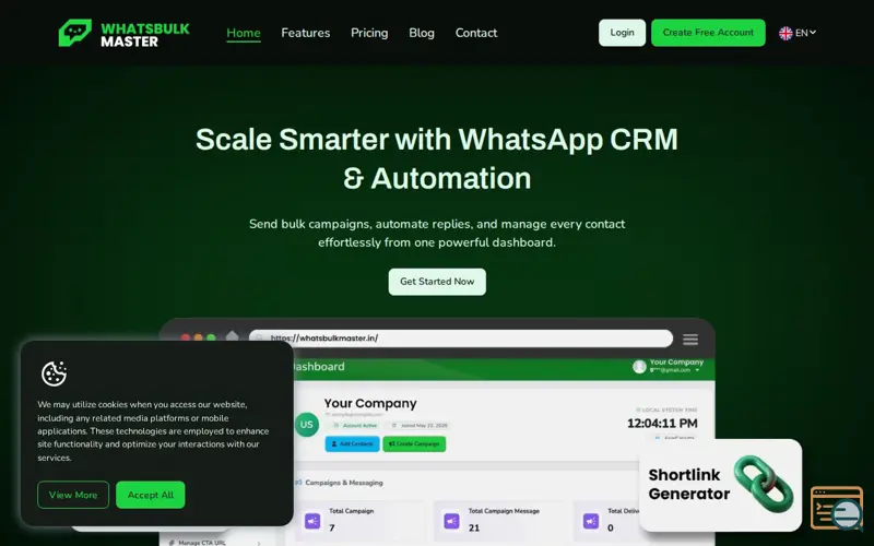Screenshot of WhatsBulkMaster
