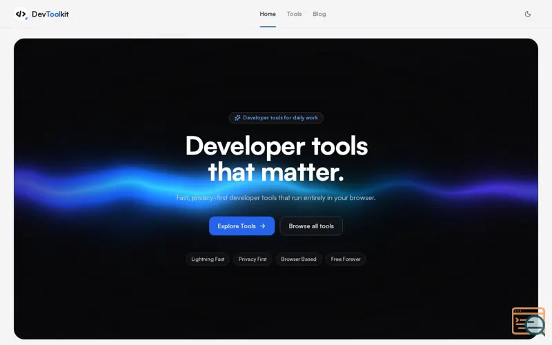 Screenshot of DevToolkit