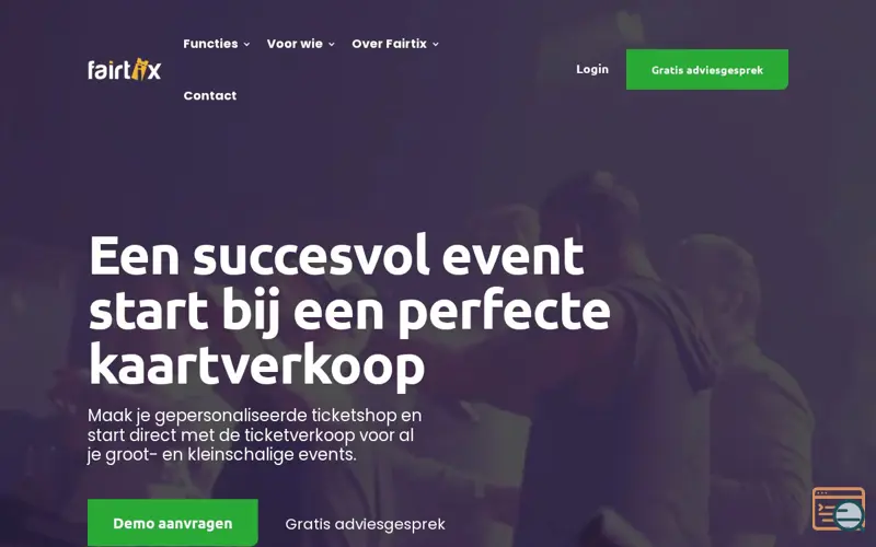Screenshot of Fairtix Ticketing for Event Organizers