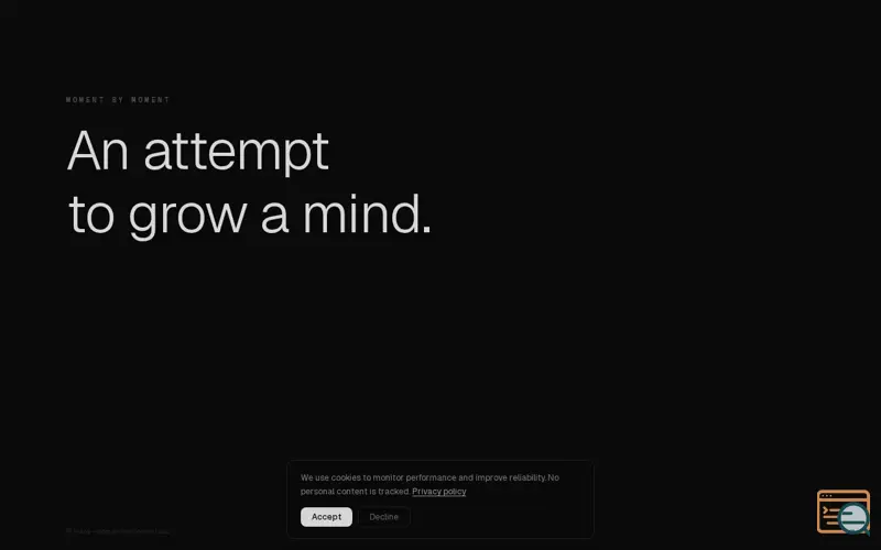 Screenshot of An attempt to grow a mind