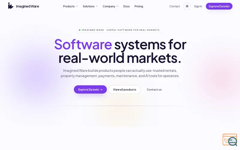 Screenshot of Imagined Ware