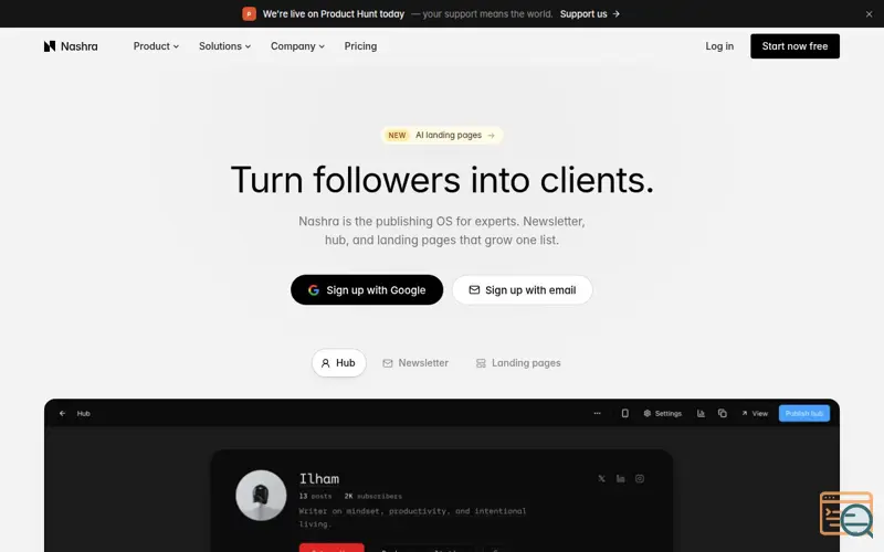 Screenshot of Nashra
