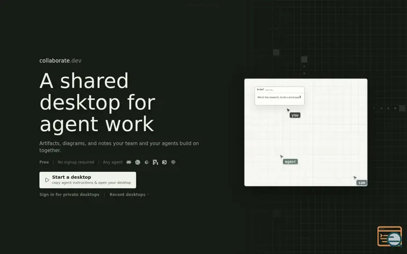 Screenshot of collaborate.dev