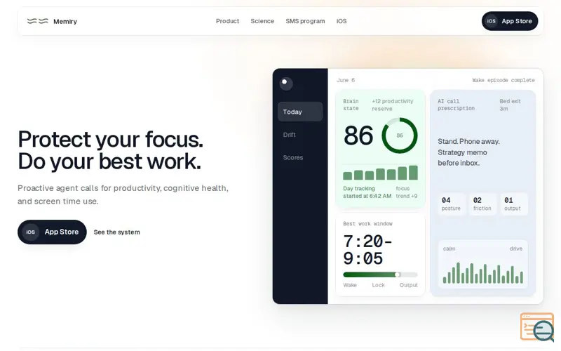Screenshot of Memiry