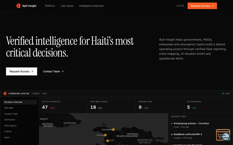 Screenshot of Ayiti Insight