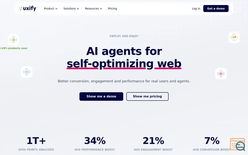 Screenshot of Uxify