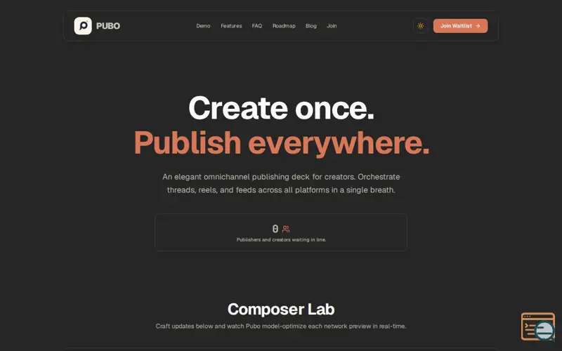 Screenshot of Pubo