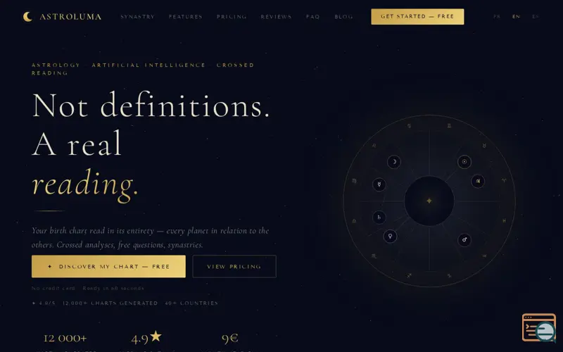 Screenshot of AstroLuma