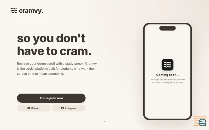 Screenshot of Cramvy