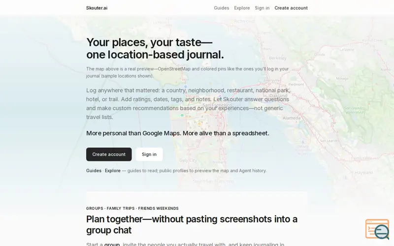 Screenshot of Skouter.ai