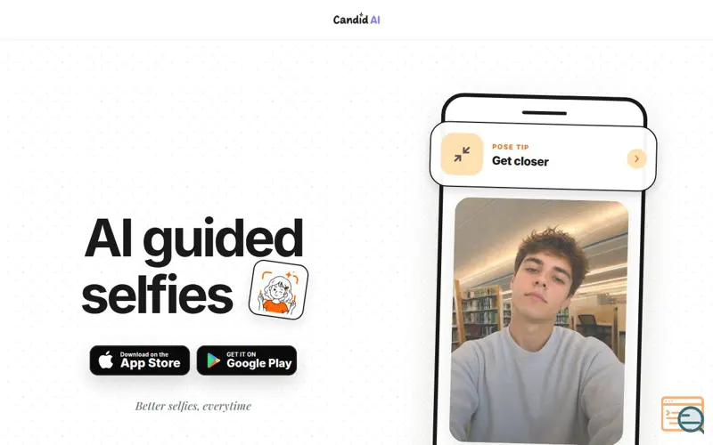 Screenshot of Candid AI - Selfie Pose Coach