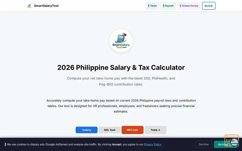 Screenshot of SmartSalaryTool