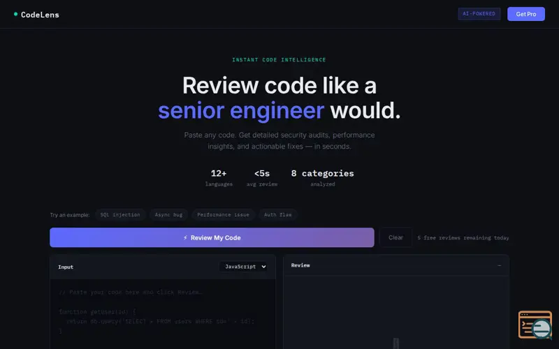 Screenshot of CodeLens