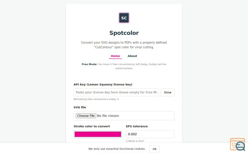 Screenshot of Spotcolor
