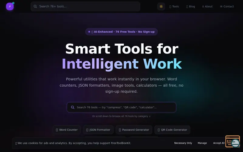 Screenshot of FreeToolBoxKit