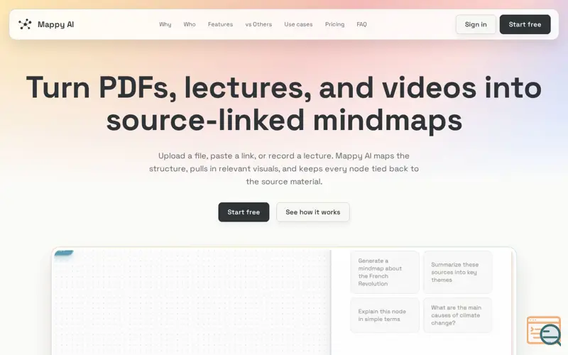 Screenshot of Mappy AI