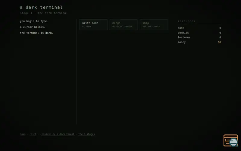 Screenshot of ADarkTerminal
