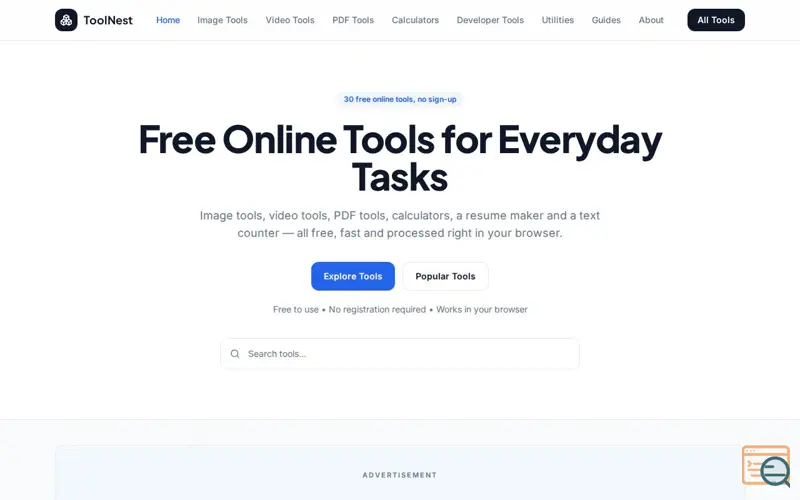 Screenshot of Free Online Tools