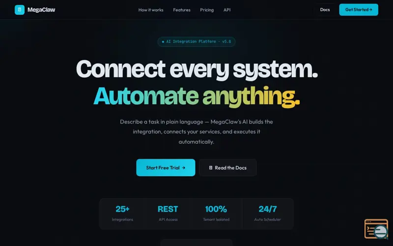 Screenshot of MegaClaw