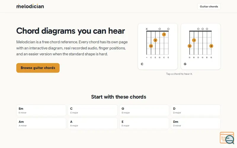 Screenshot of Melodician