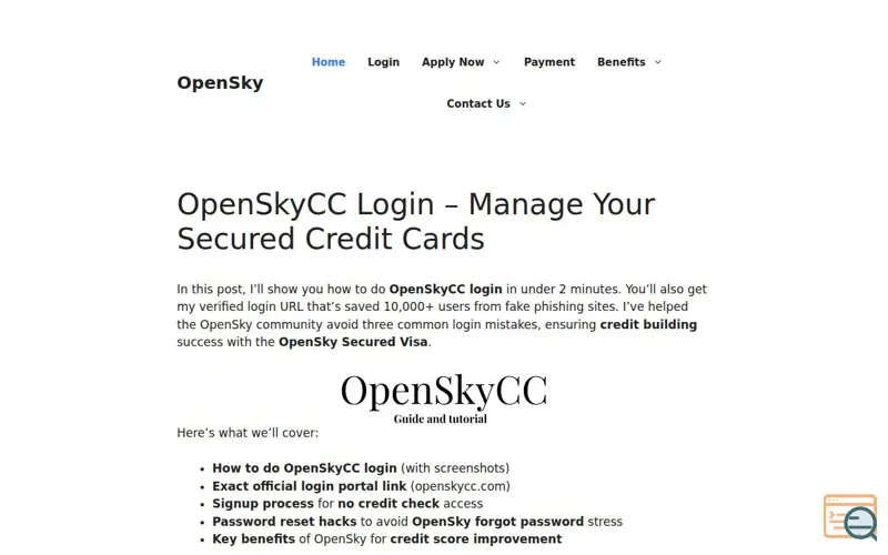 Screenshot of OpenSky